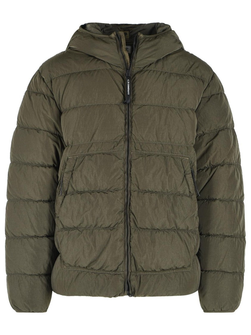 C.P. Company 'Chrome-R' Green Polyamide Down Jacket
