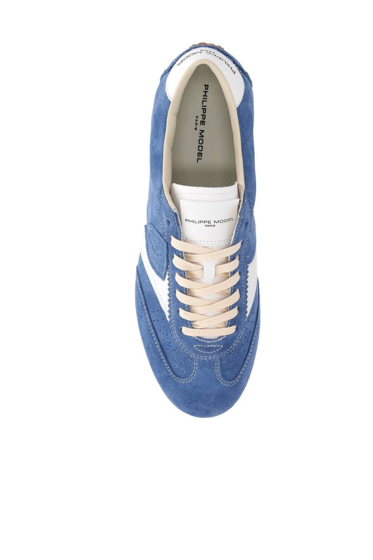 Philippe Model Planche Denim Blue Retro Suede Sneakers