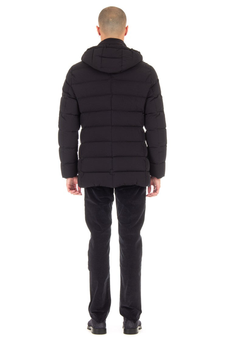 Moorer Florio-Kn Bi-Stretch Nylon Double-Breasted Down Jacket
