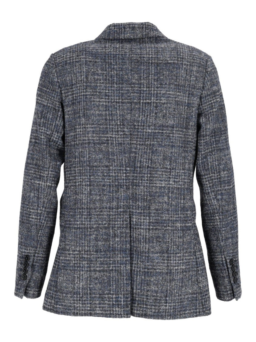 Circolo 1901 Checkered Double-Breasted Jacket