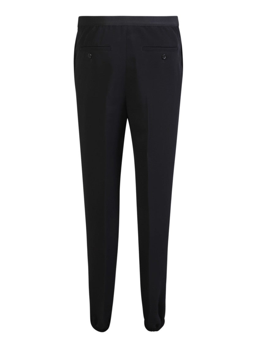 Alexander Mcqueen Black Cotton Trousers