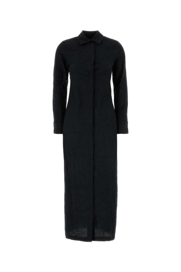 Max Mara Black Poplin Rovigo Shirt Dress
