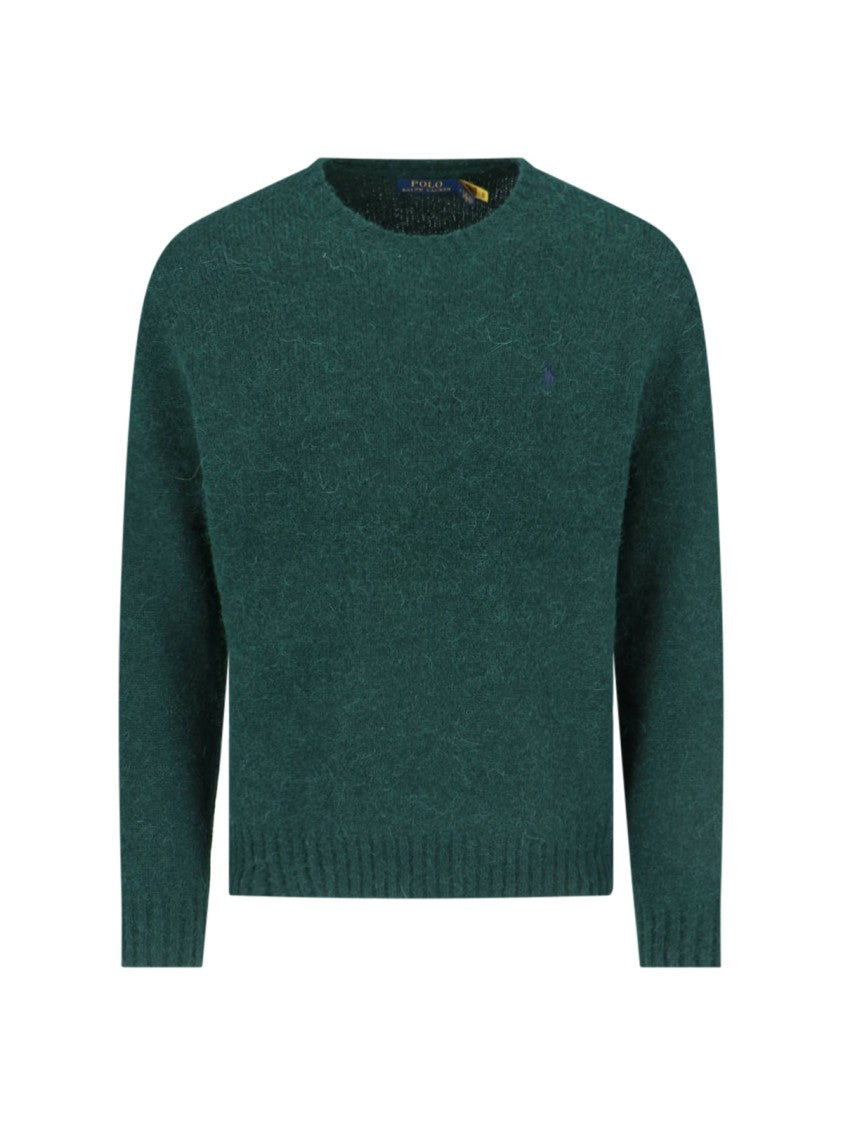 Polo Ralph Lauren Crew Neck Sweater With Ribbed Trims