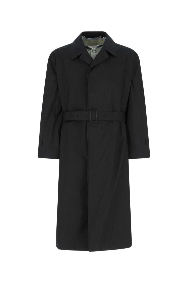 Maison Margiela Dark Blue Cotton Trench Coat