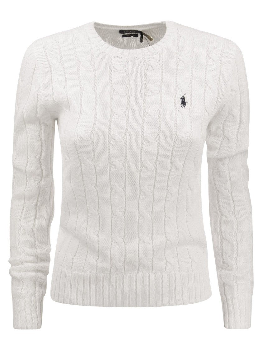 Polo Ralph Lauren Slim-Fit Cable Knit Sweater With Classic Design