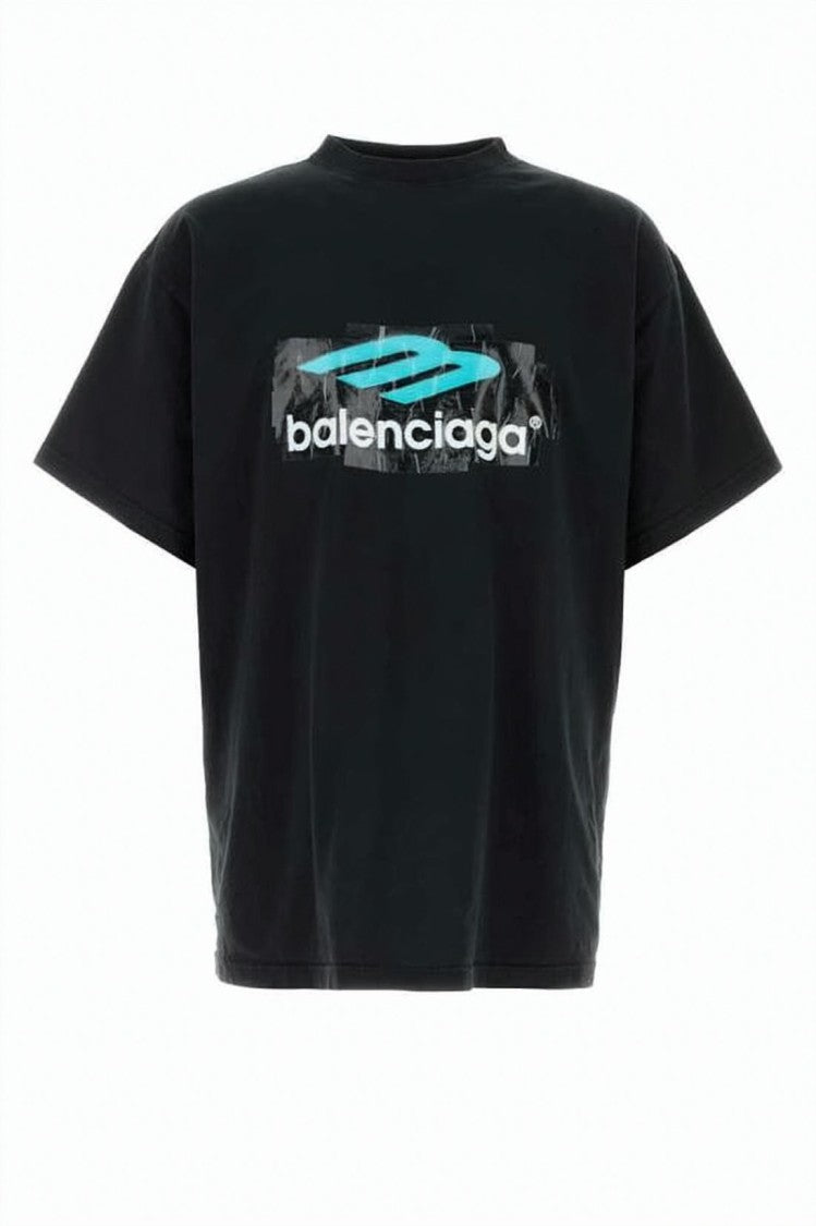 Balenciaga Boxy Fit Graphic Print T-Shirt