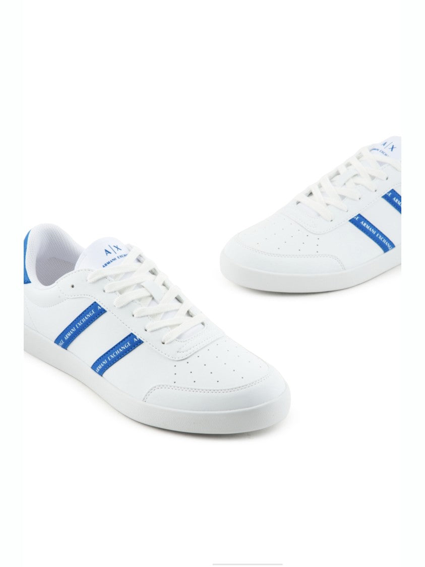 Armani Exchange Sporty White Leather Sneakers