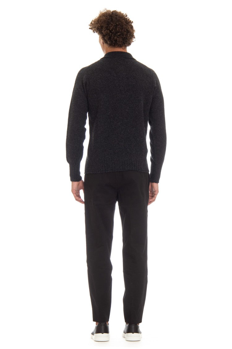 Drumohr Angora Wool Knit Polo