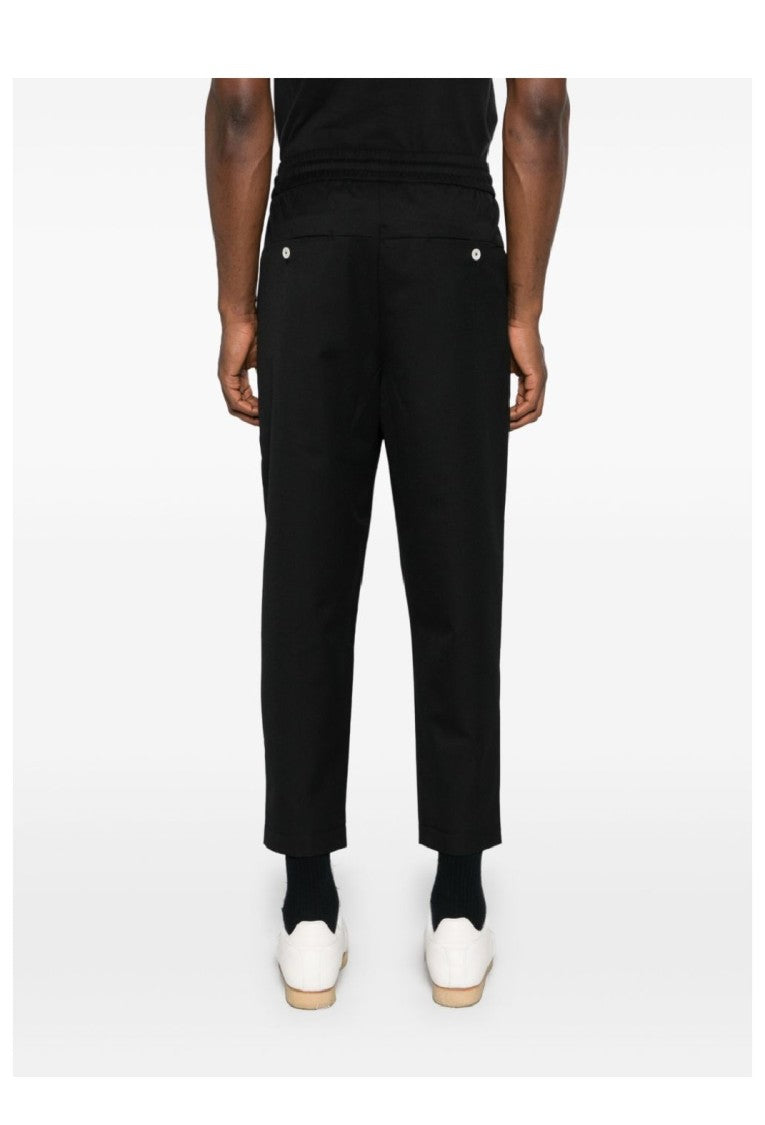 Drôle De Monsieur Cropped Pants With Drawstring Waist