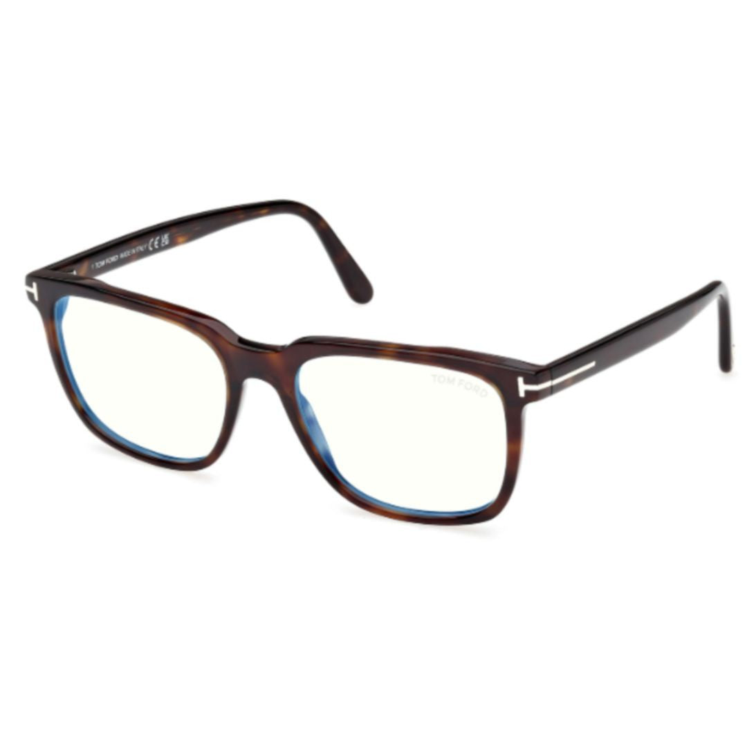 Tom Ford Ft6080-B Rectangular Tortoiseshell Acetate Eyeglasses