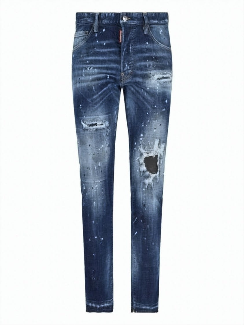 Dsquared2 Distressed Slim Fit Denim Pants