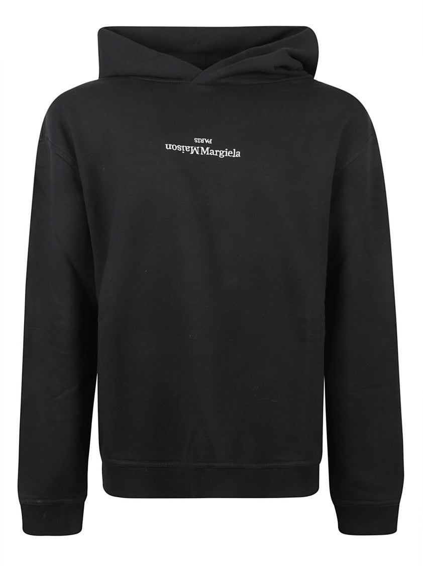 Maison Margiela Relaxed-Fit Black Hoodie With Subtle Logo