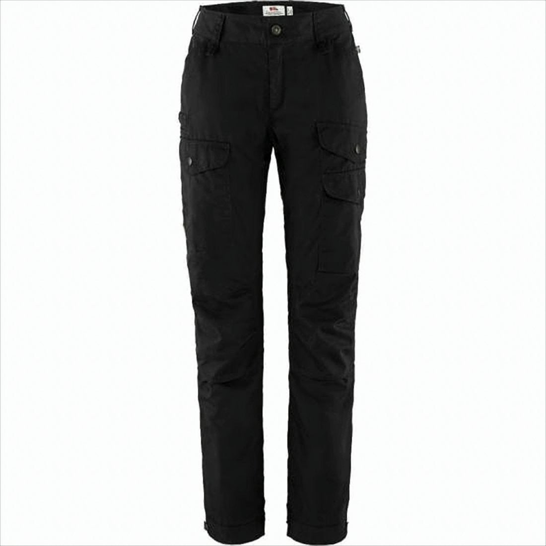 Fjallraven Straight Pants With Flap Pockets And Tapered Leg