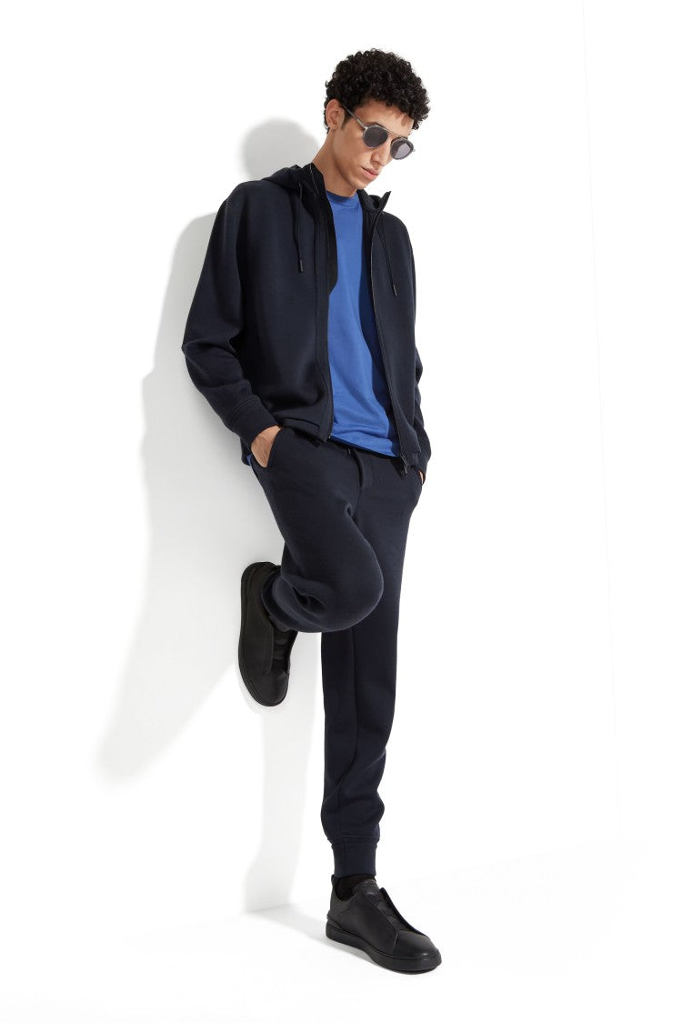 Zegna High Performance Wool-Blend Zip-Through Hooodie