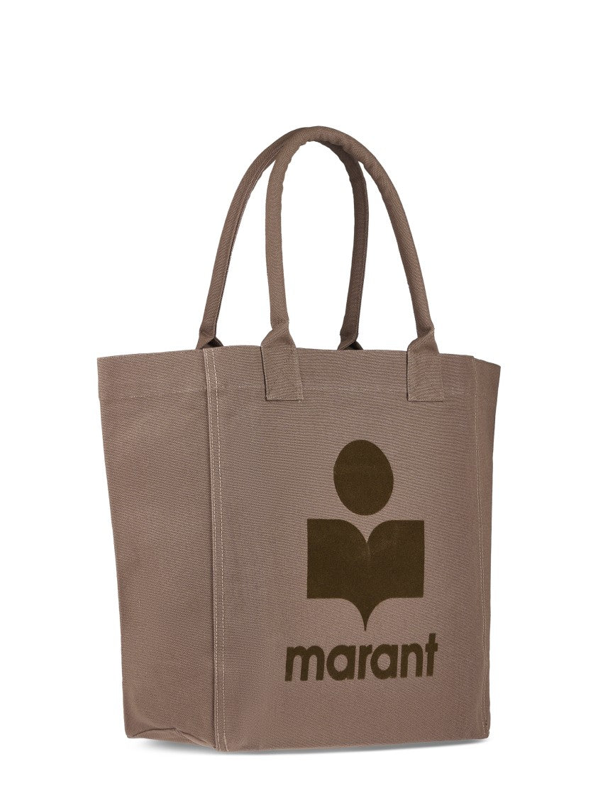 Isabel Marant Cotton Tote Bag With Prominent Logo