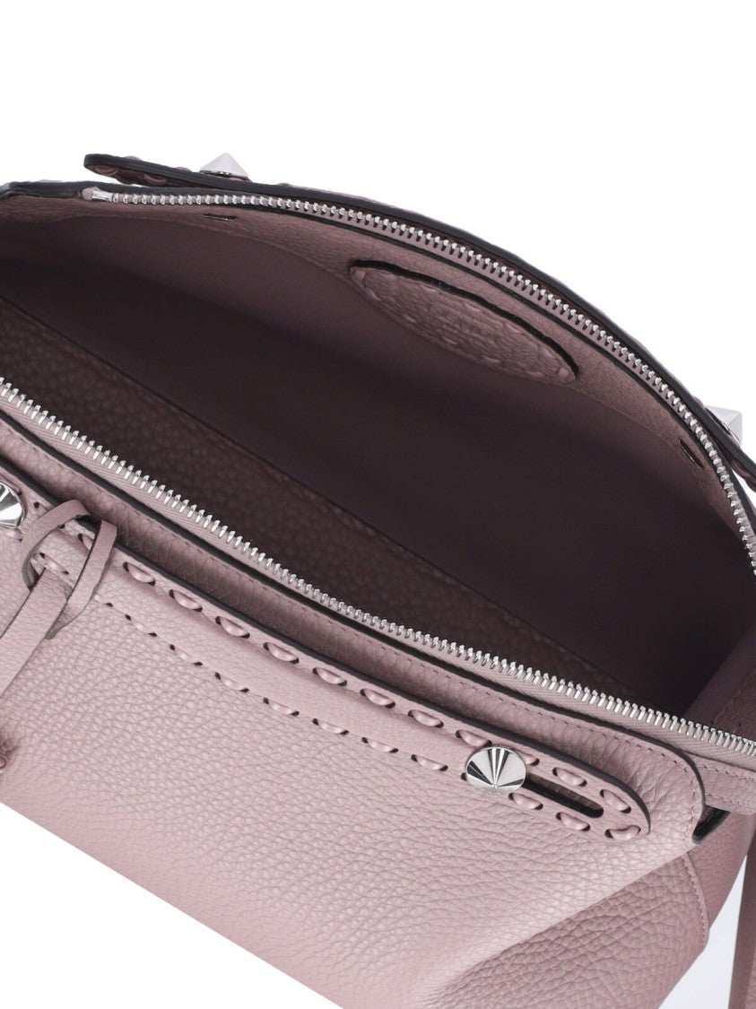 Fendi Rounded Pink Leather Bag