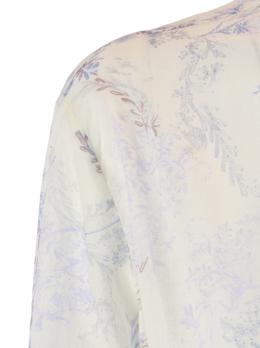 Forte Forte Cotton Voile Floral Casual Shirt