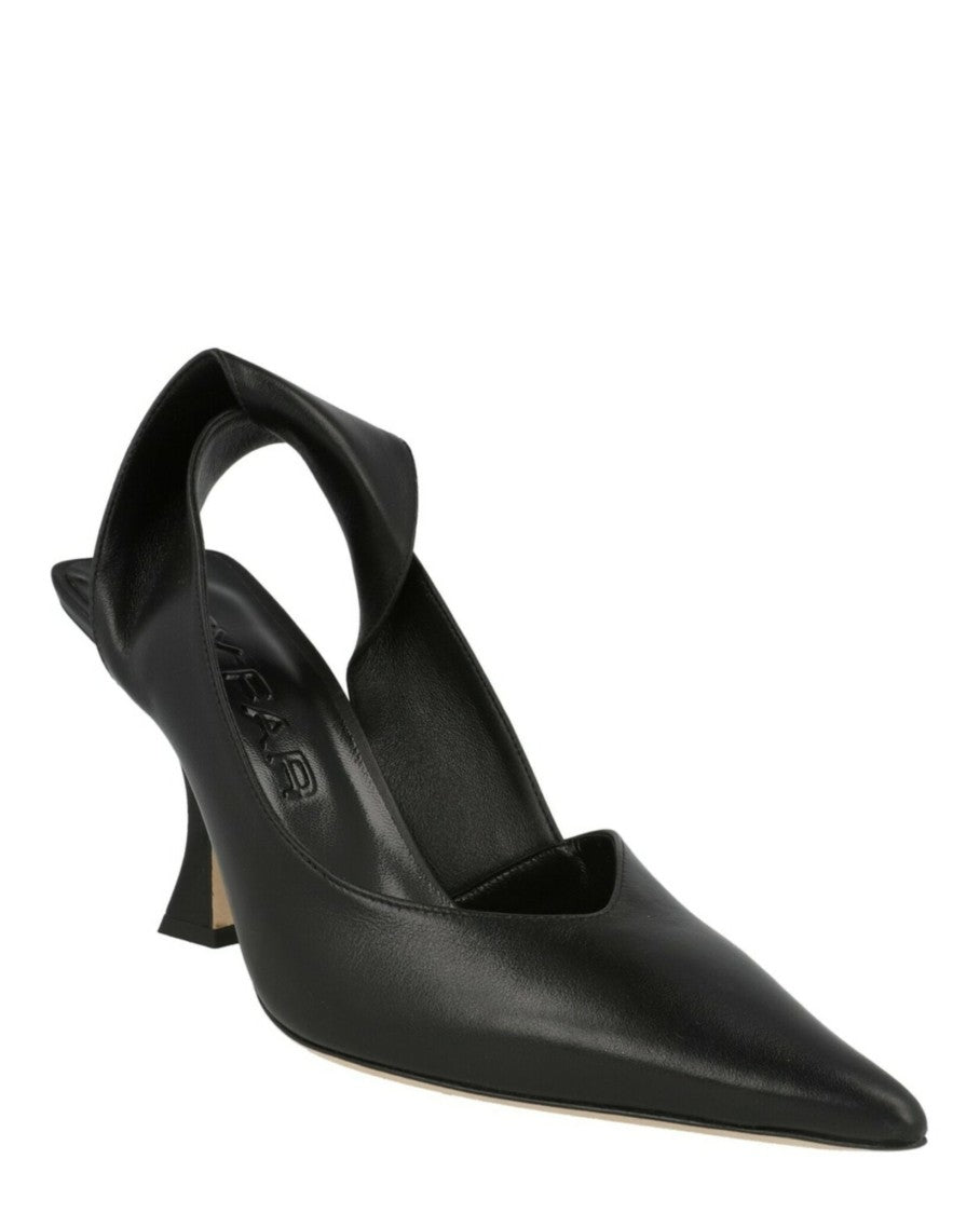 By Far Yasha Leather Slingback Pumps