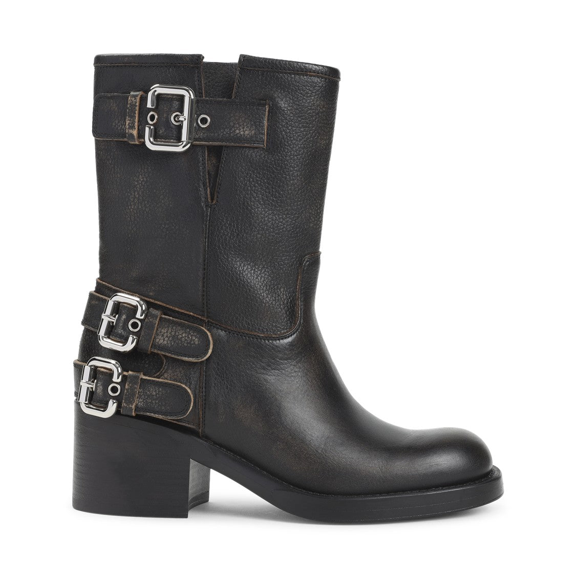 Chloé Black Leather Dakota Boots