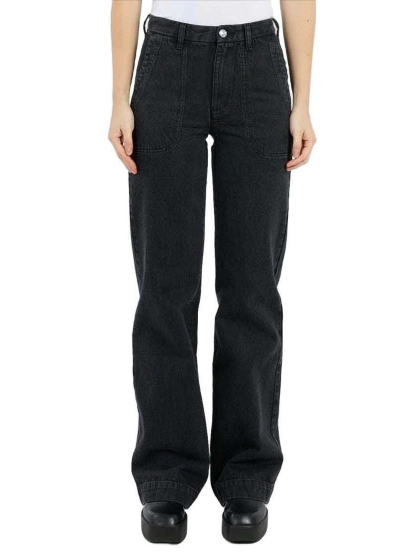 A.P.C. High-Waisted Straight-Leg A.P.C. Denim Pants