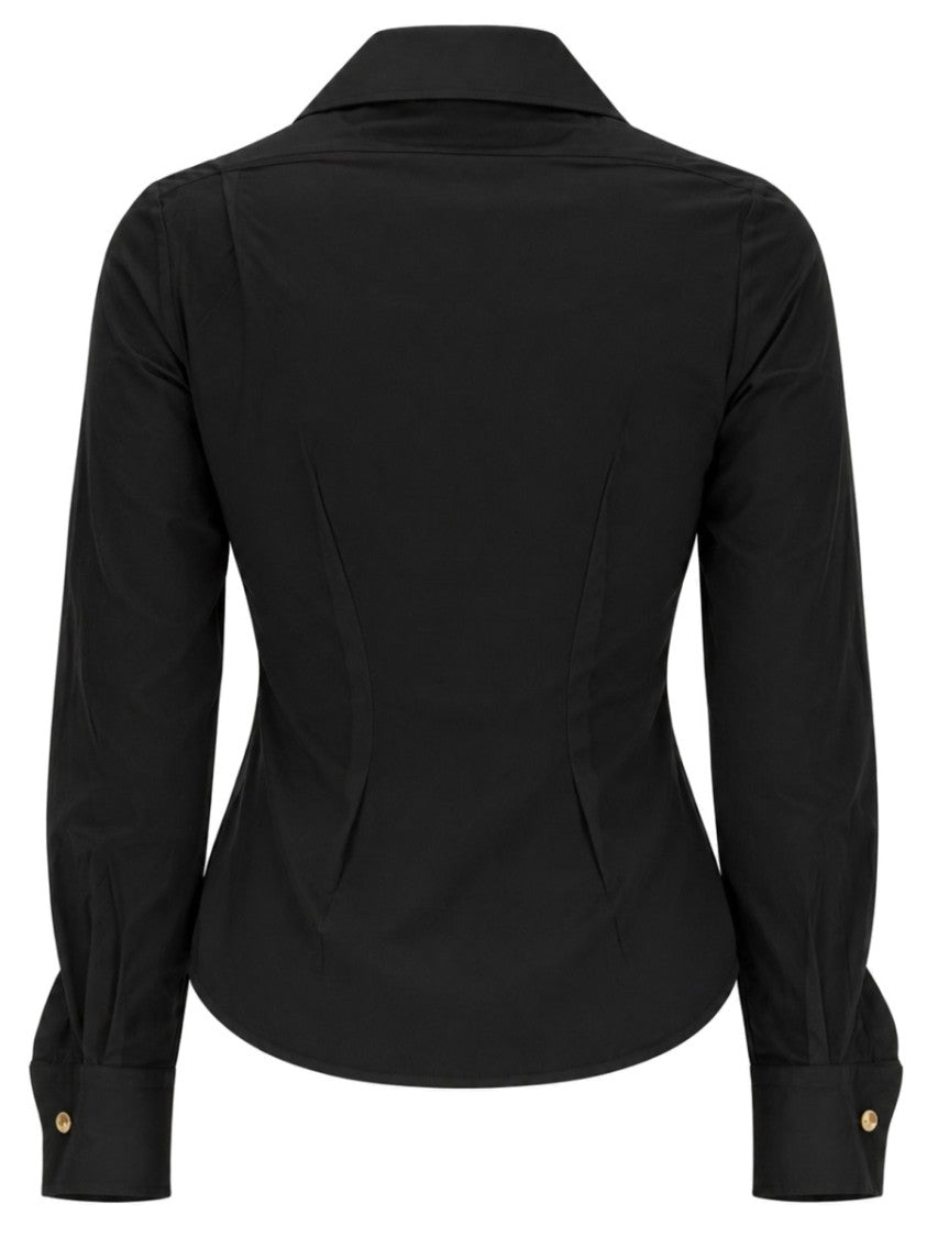 Vivienne Westwood Drunken Fitted Twisted Front Shirt