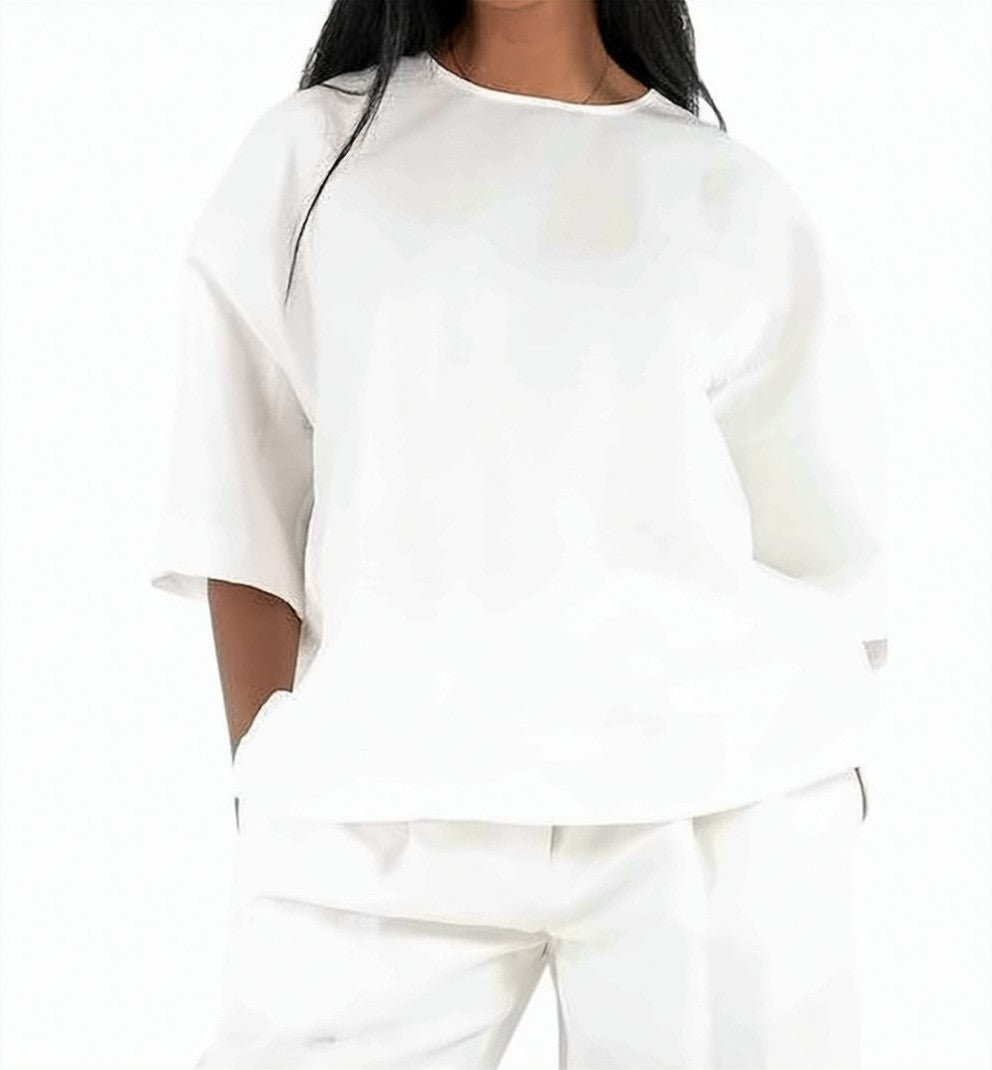 Boss White Bacres Back Button T-Shirt