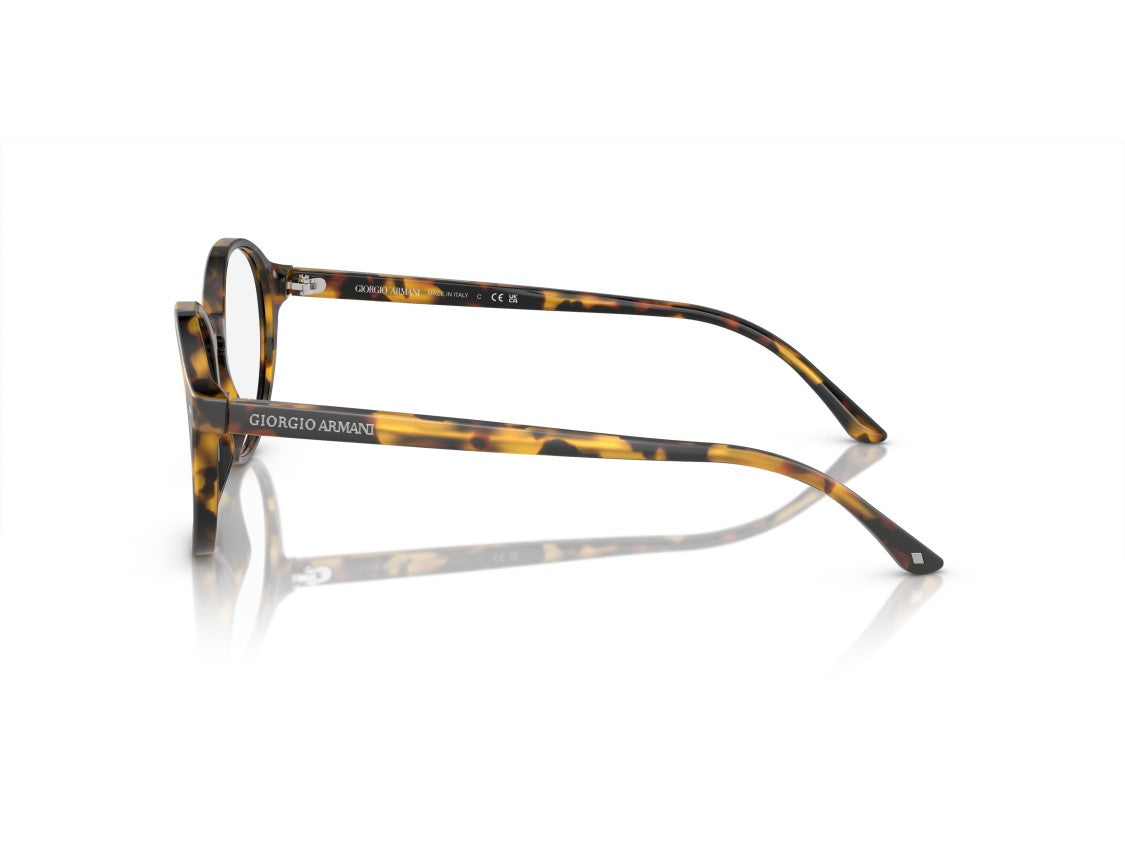 Giorgio Armani Tortoiseshell 0Ar7004 Keyhole Acetate Round Eyeglasses