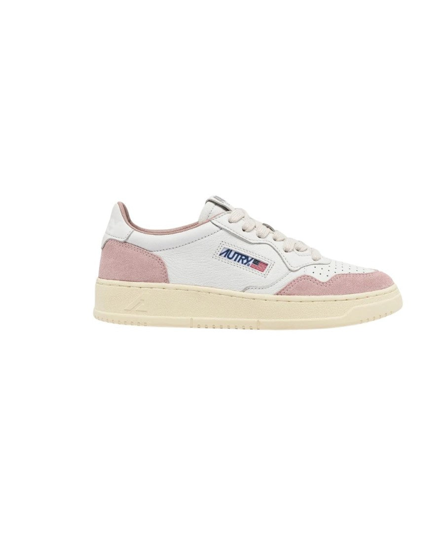 Autry Medalist Low Sneakers In White Leather