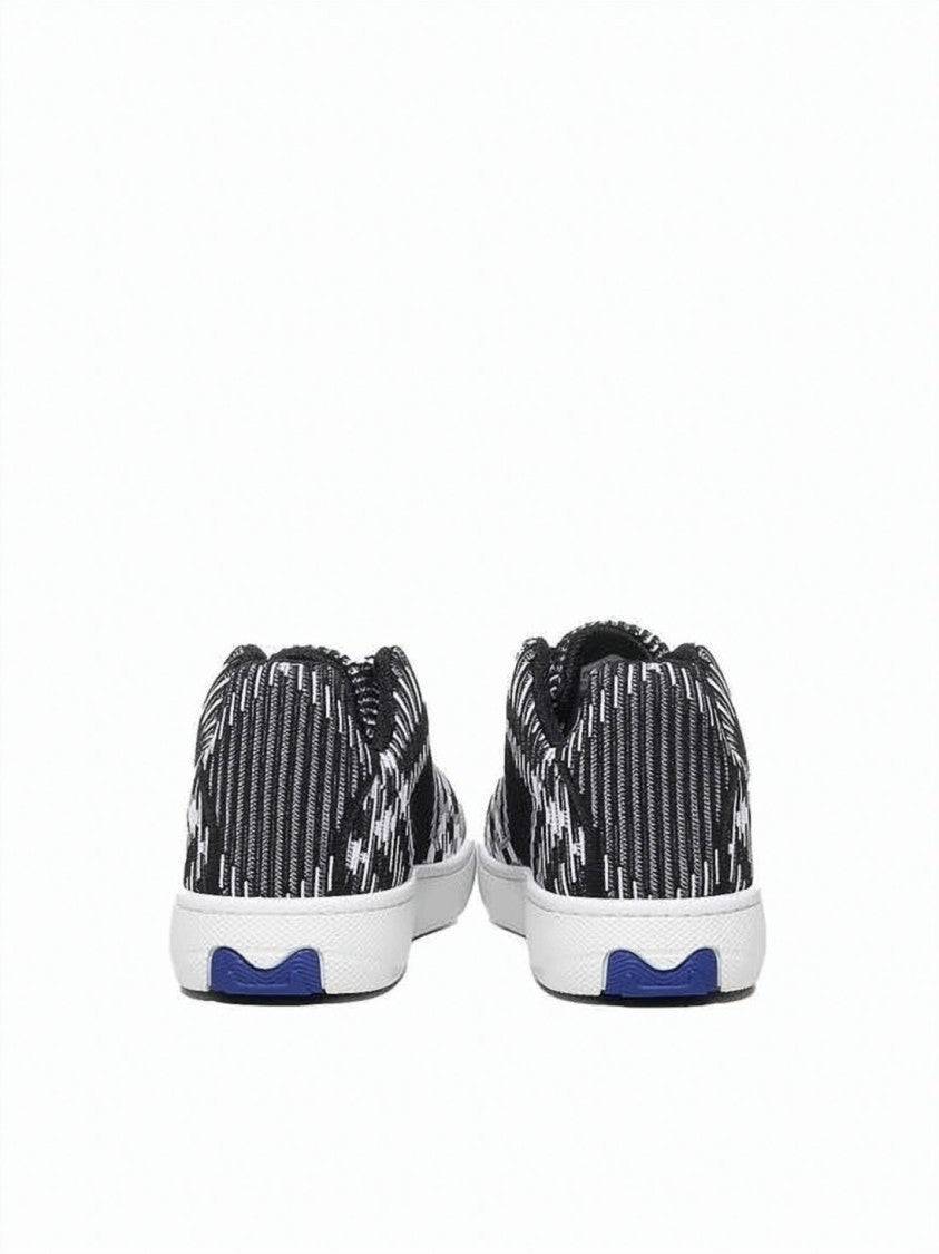Burberry Textured Low-Top Sneakers With Dynamic Pattern