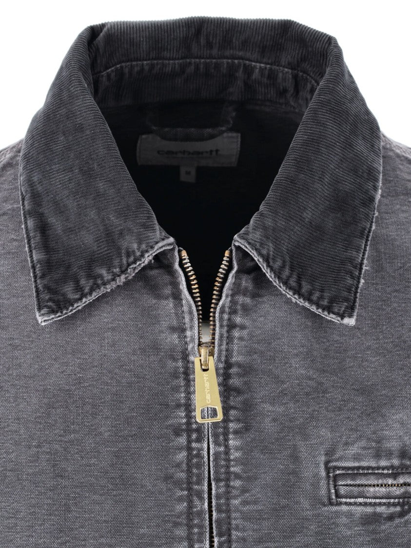 Carhartt Wip Black Og Detroit Organic Cotton Jacket