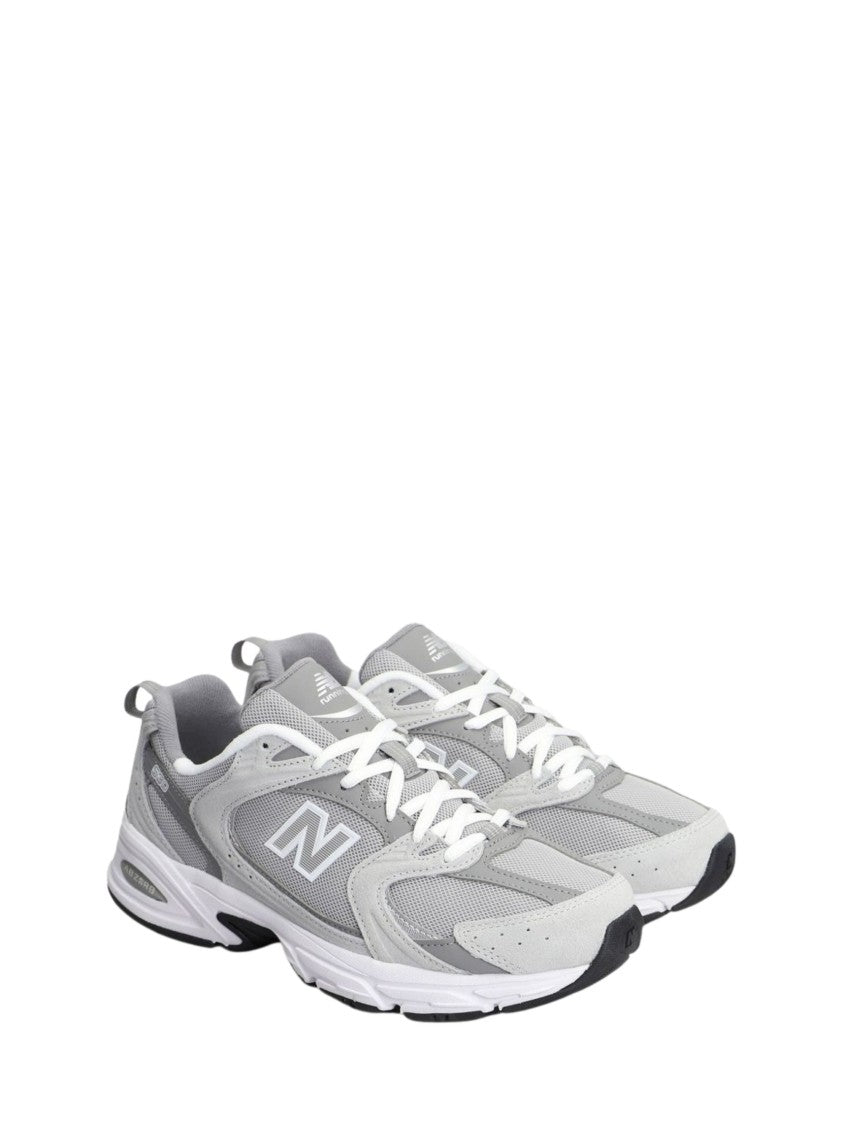 New Balance Grey Cushioned Heel Mesh Sneakers