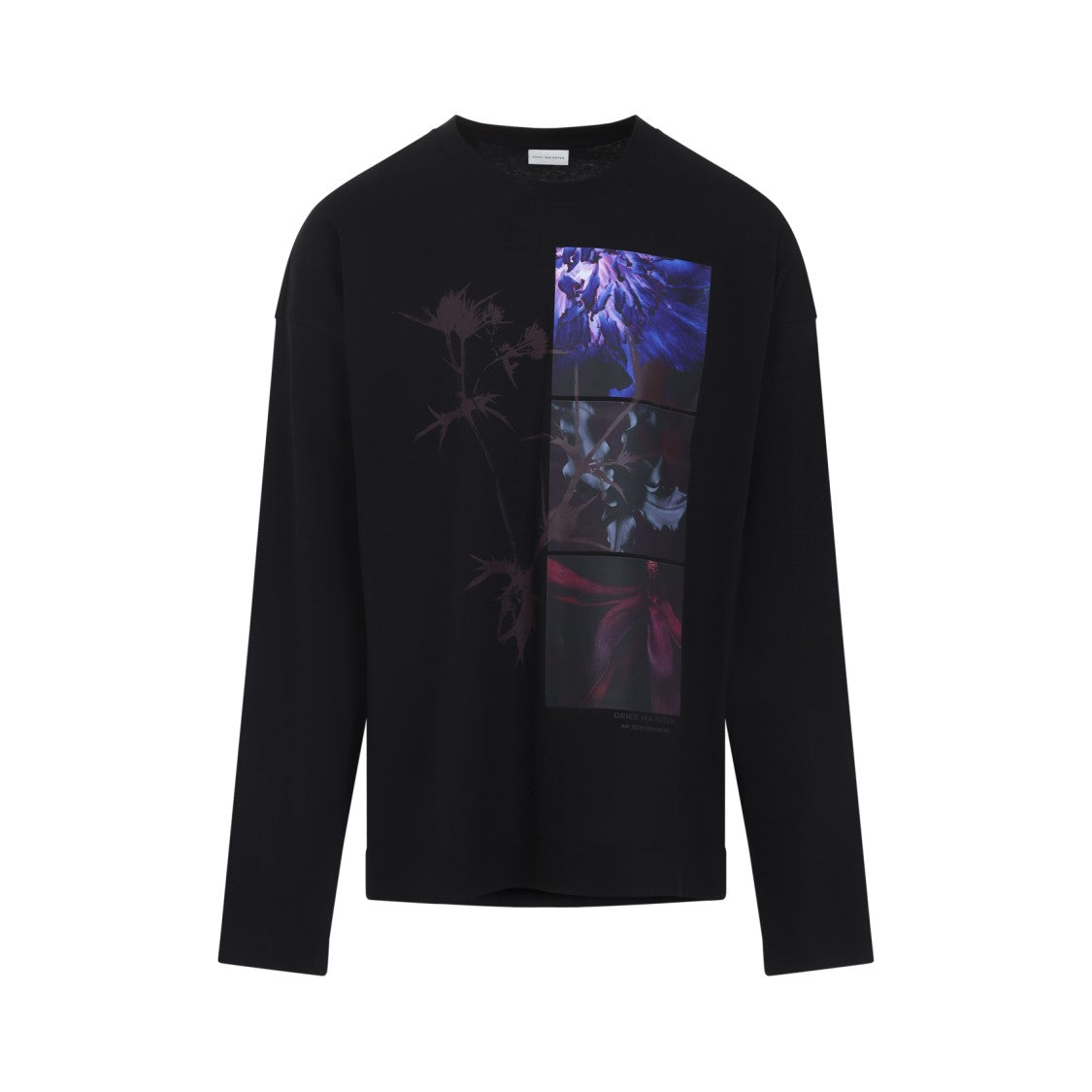 Dries Van Noten Black Casual Cotton Tee