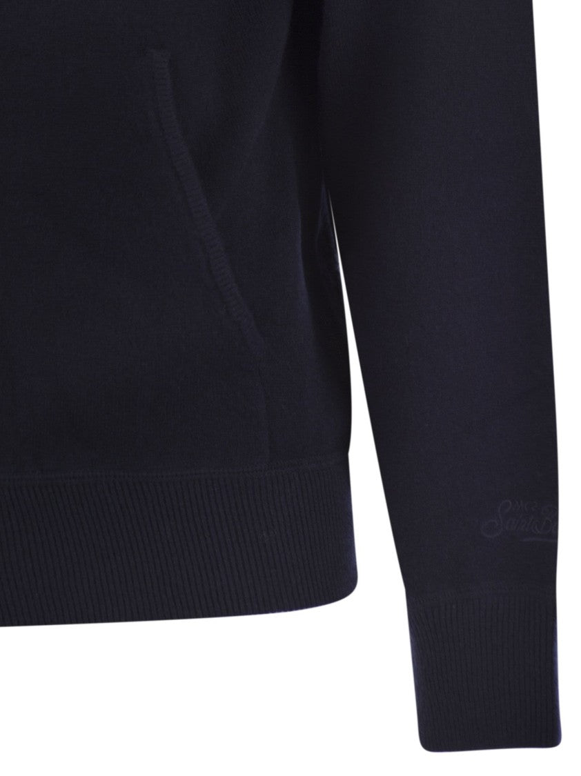 Mc2 Saint Barth Wilbur - Merino Wool Hooded Jumper