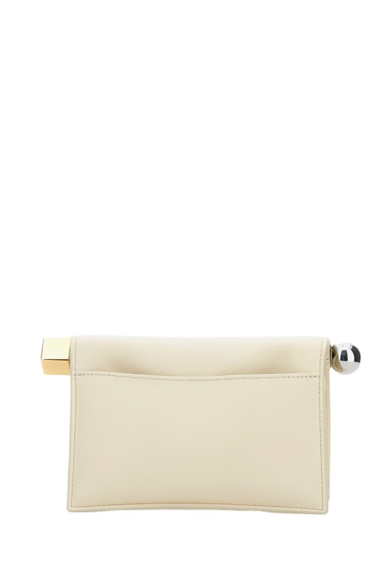 Jacquemus Mini Fold-Over Pouch In Smooth Nappa Leather