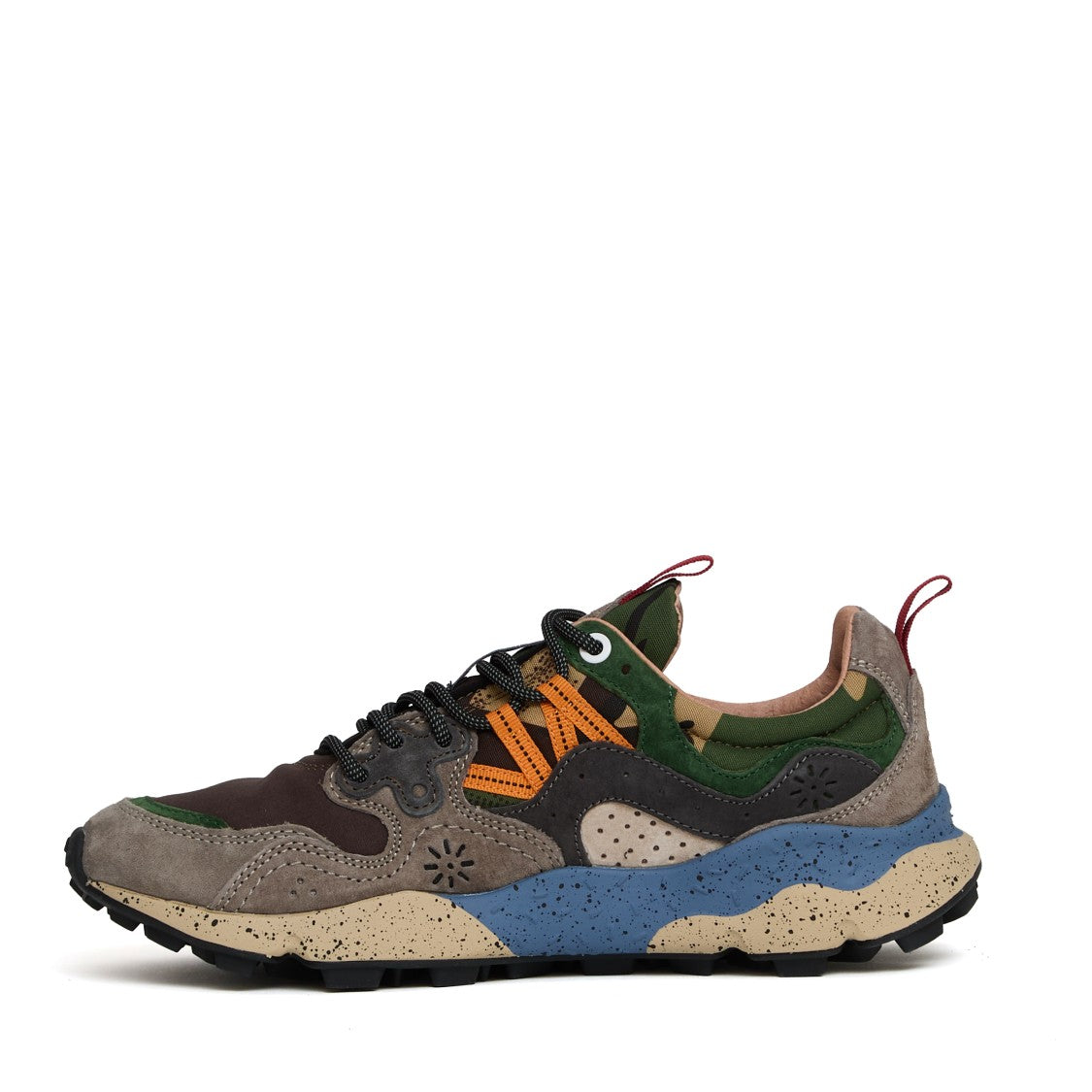 Flower Mountain Sneakers Yamano 3 Man In Suede/Nylon Camo