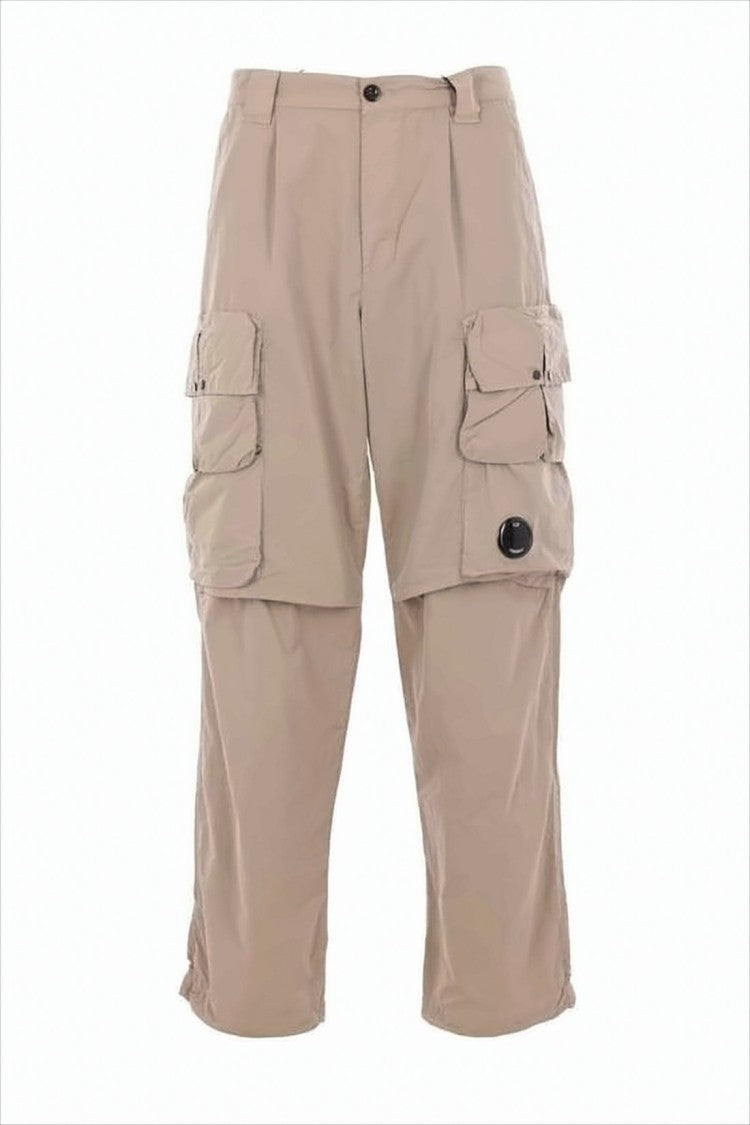 C.P. Company Cropped Straight Pants With Utilitarian Flap Pockets