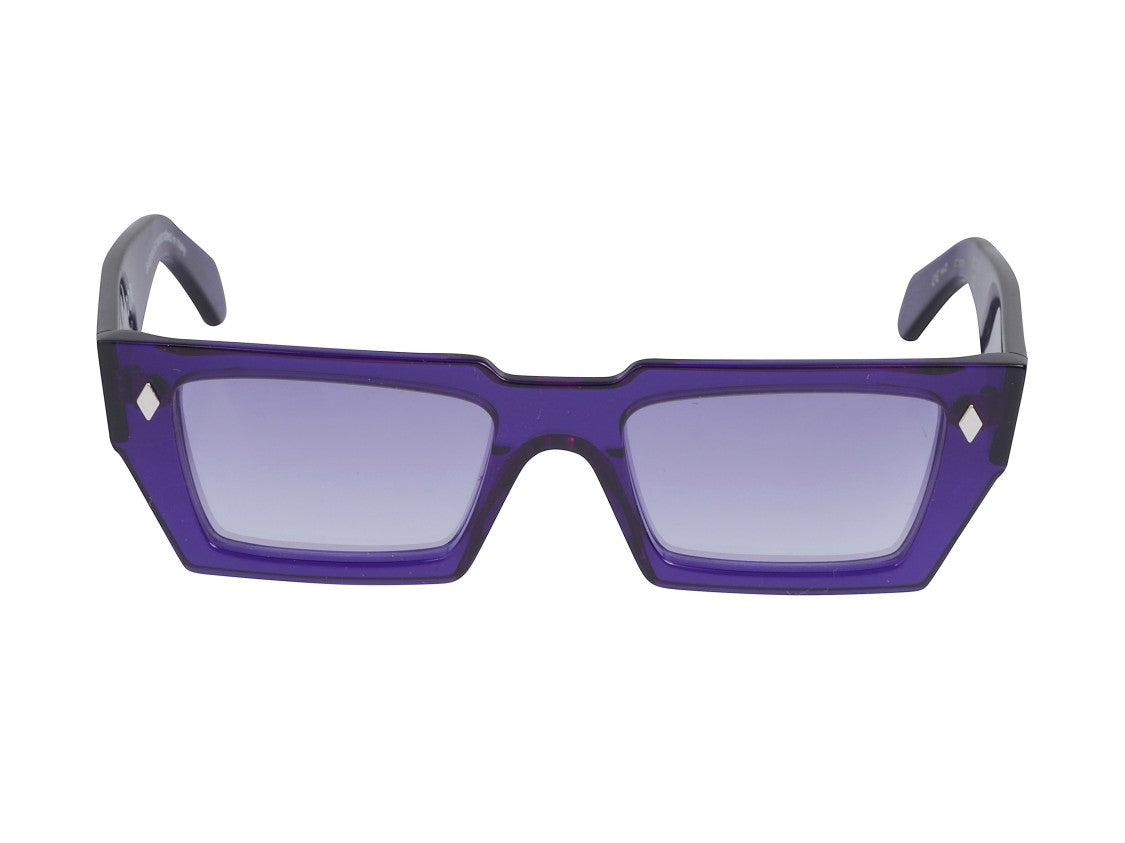 Kador Purple Disko Translucent Gradient Oversized Square Sunglasses