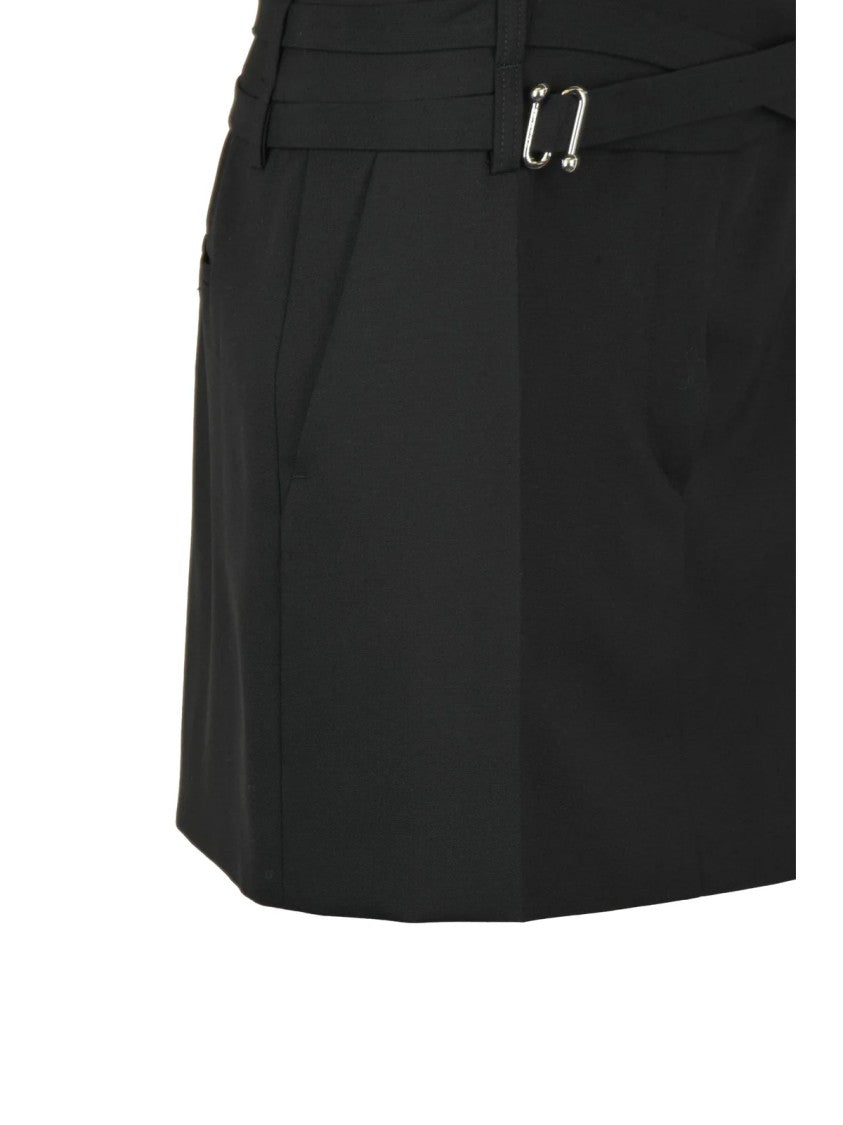Sportmax Fify Mini Skirt In Premium Virgin Wool With Functional Pockets