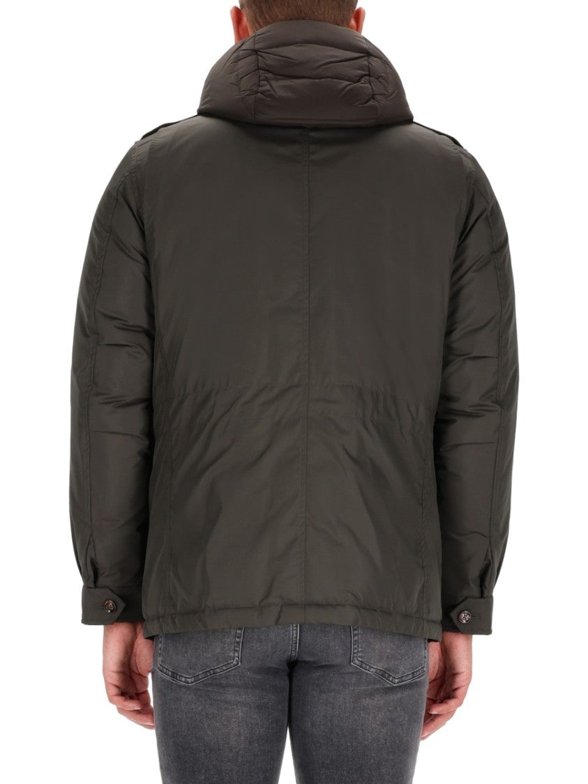 Moorer Padded Military Green Coat