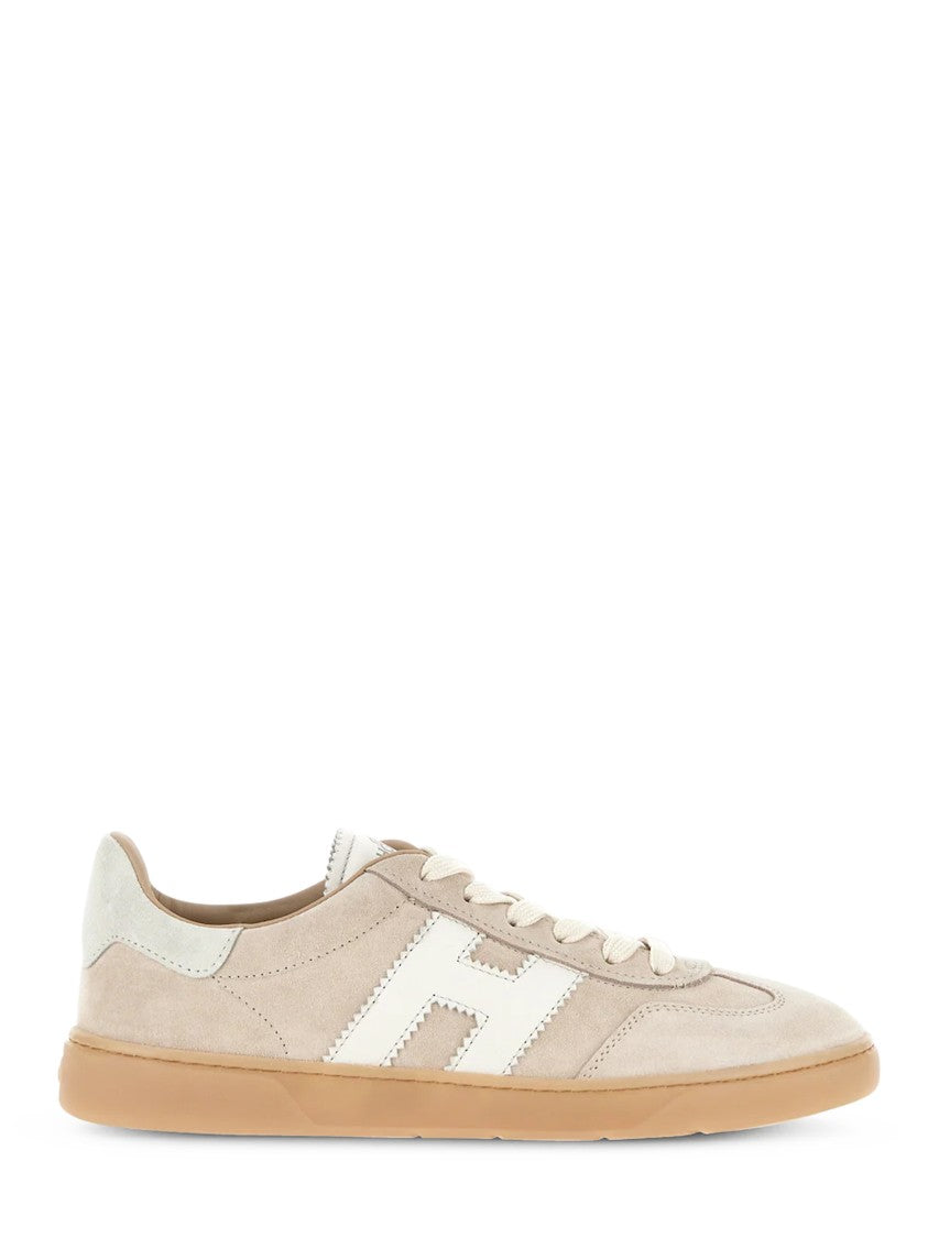 Hogan Low-Profile Calfskin Sneakers With Signature Logo