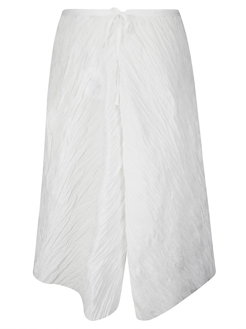 Stefano Mortari Pleat Effect High-Waisted Skirt