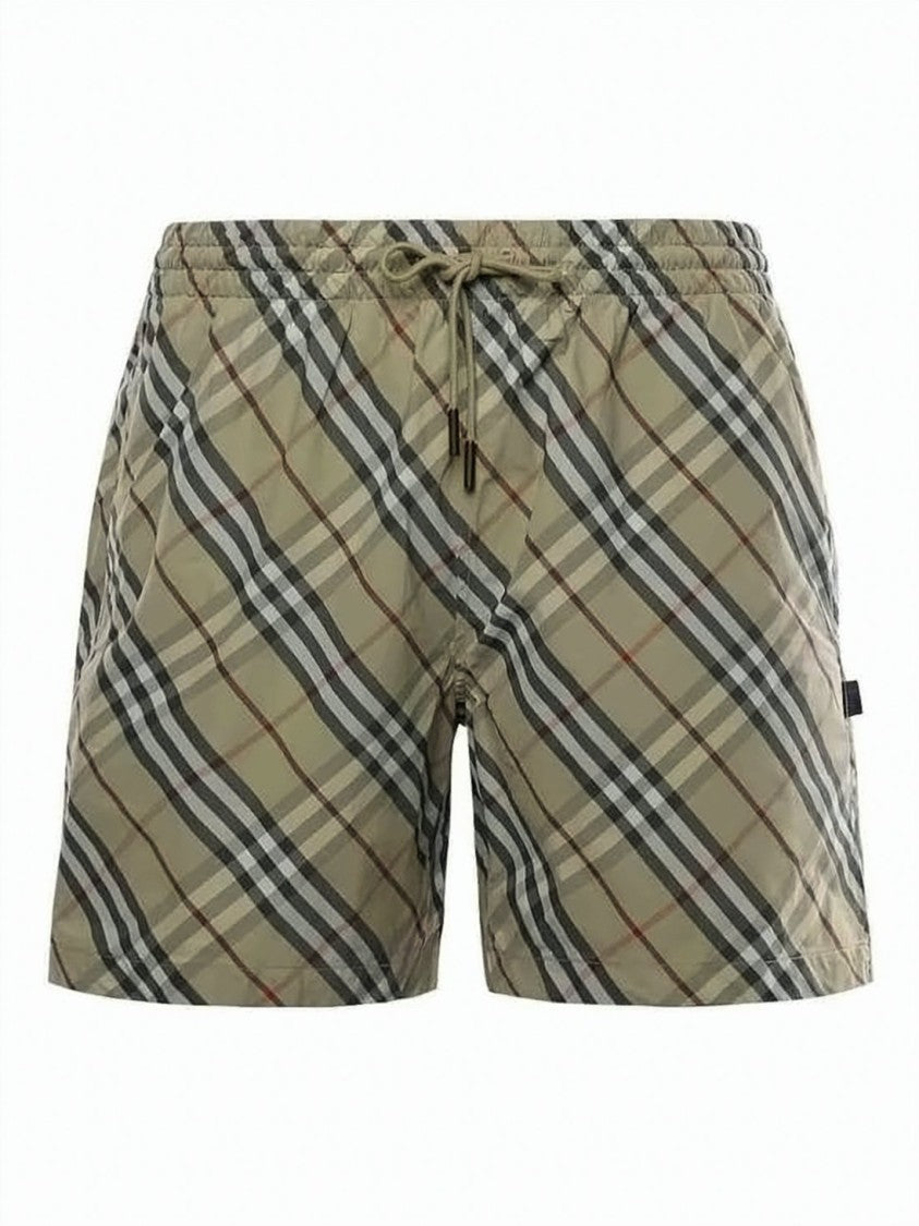 Burberry Classic Check Swim Shorts With Drawstring Waistband