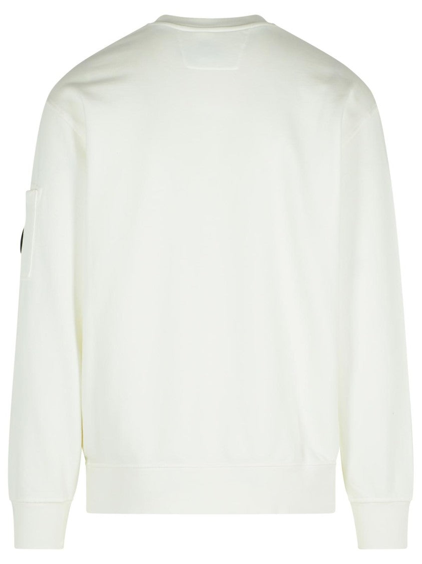 C.P. Company White Cotton Sweatshirt