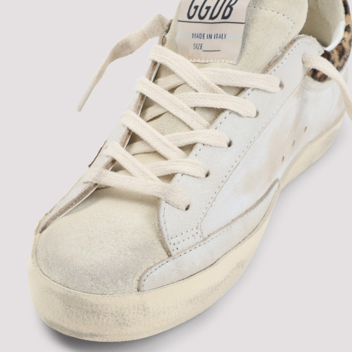 Golden Goose White Cow Leather Superstar Sneakers