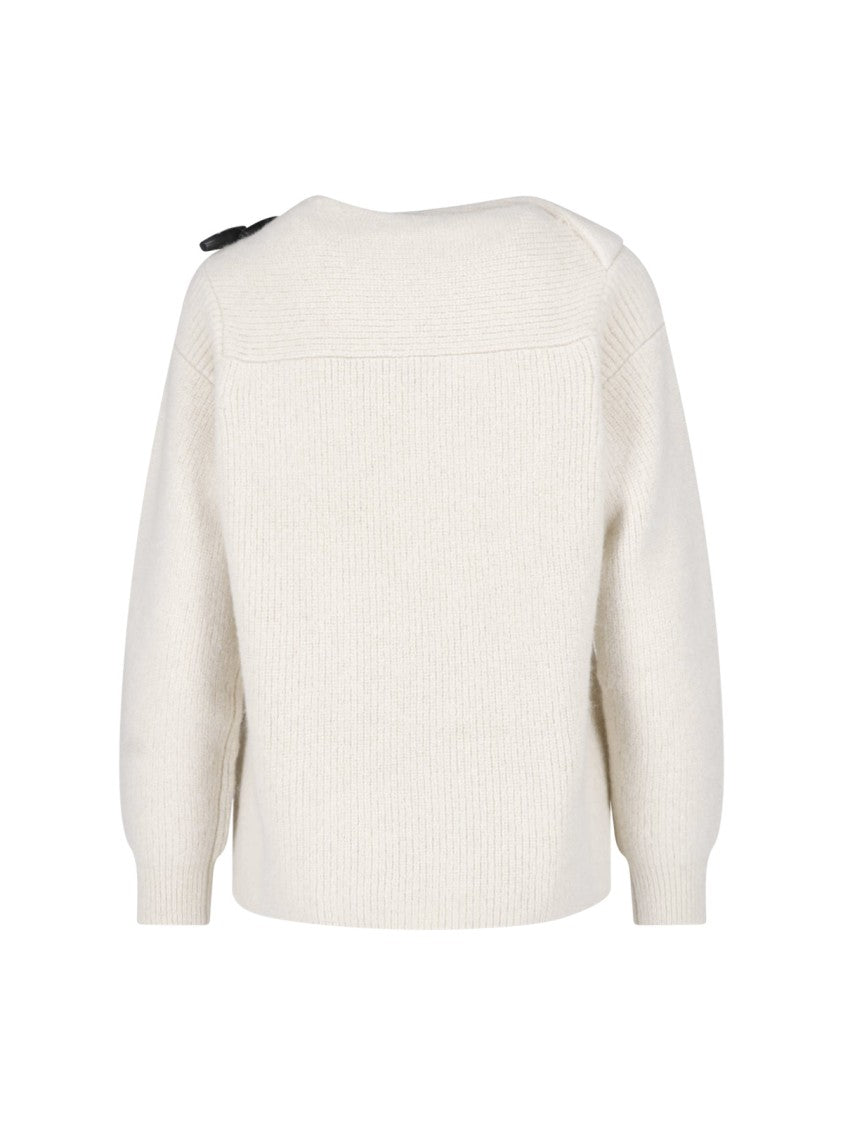 Isabel Marant White Thais Alpaca Sweater