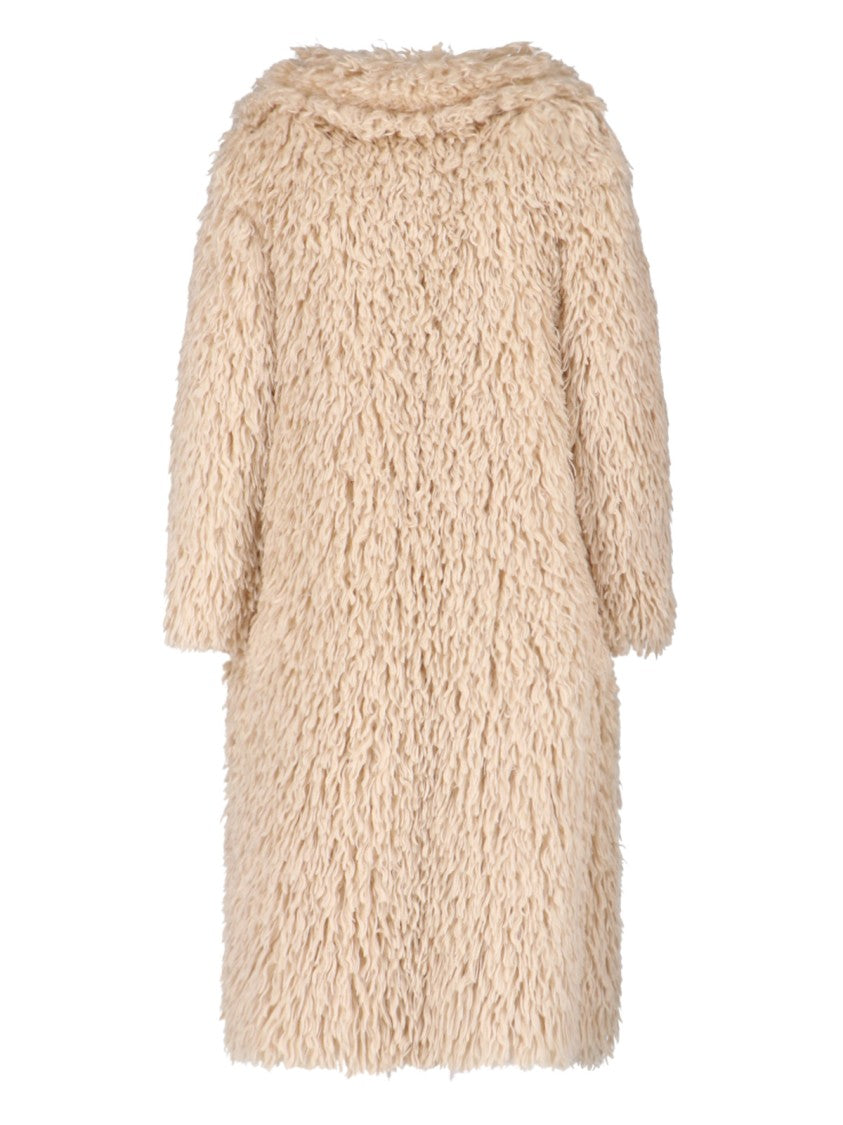 Tagliatore Faux Fur Coat – Beige