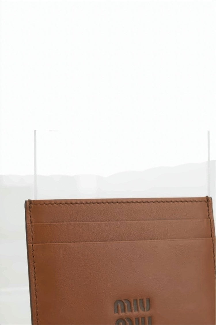 Miu Miu Rectangular Calf Leather Card Wallet
