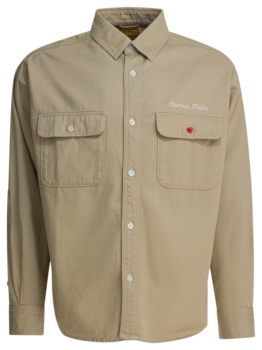 Human Made Overshirt Jacket With Print
