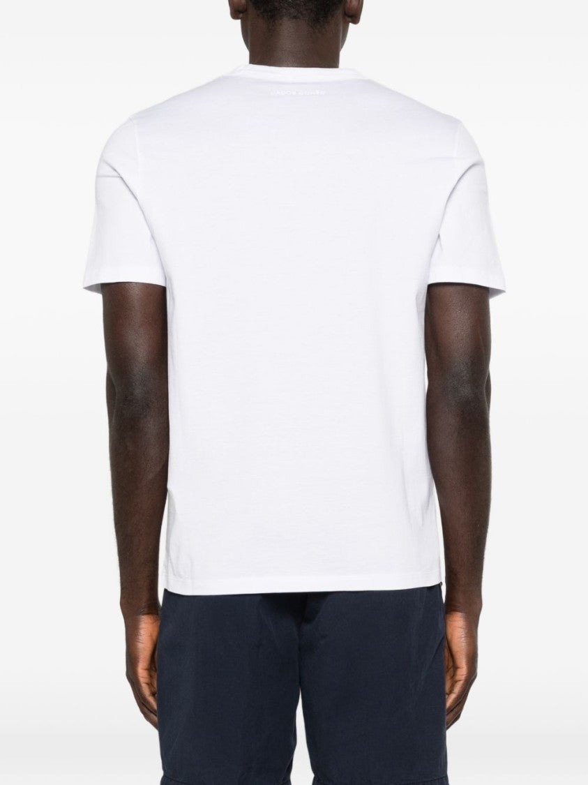 Jacob Cohen Short-Sleeve Crew Neck T-Shirt With Paisley Pocket Detail