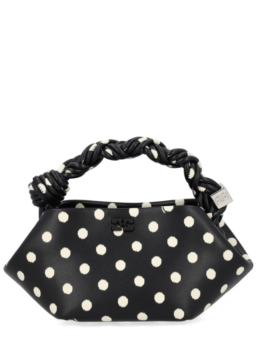 Ganni Mini Bou Structured Polka Bag